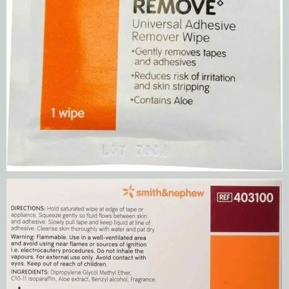 Smith & Nephew Remove Adhesive Remover Wipes box of 50 - Picture 2 of 2